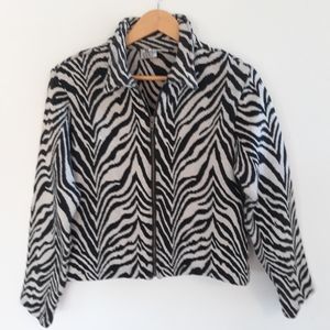 Zebra striped Jacket